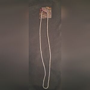 Silver Rope Chain Necklace - Women Jewelry